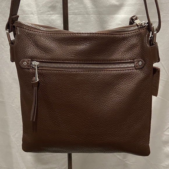 Danier Brown Leather Crossbody/Shoulder Bag – Genuine Leather Canadian Brand - Picture 2 of 12